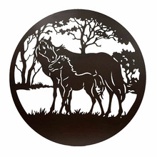 Horse & Foal Iron Wall Decor