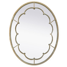 Oval Iron Wall Mirror