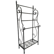 4 Rail Iron Towel Rack