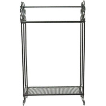 Iron Towel Rack with Shelf