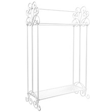 Iron Towel Rack with Shelf