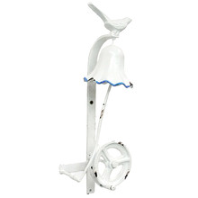 White Birdy Iron Doorbell