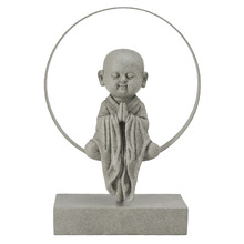 Little Monk in Circle Statue