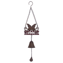 Butterfly Welcome Cast Iron Doorbell