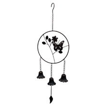 Kiva Butterfly in Circle Wind Bell Ornament