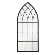 Black Amiel Metal Wall Mirror