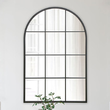 Olivia Arched Iron Wall Mirror