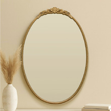 Vianca Oval Iron Wall Mirror