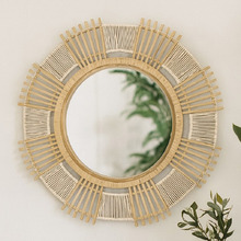 Lumi Bamboo & Rattan Wall Mirror