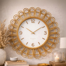 80cm Iris Bamboo Wall Clock