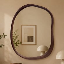 Orville Organic Paulownia Wood Wall Mirror