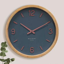 50cm Priscilla Pine Wood Wall Clock
