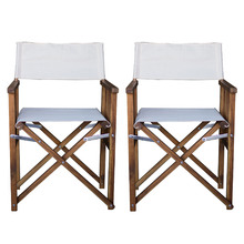 Remy Acacia Wood Outdoor Director's Chairs (Set of 2)