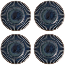 Blue Sendan Midnight 17cm Japanese Porcelain Noodle Bowls (Set of 4)