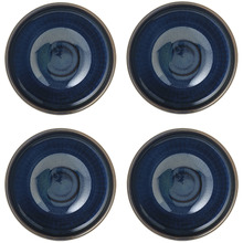 Blue Sendan Midnight 14cm Japanese Porcelain Rice Bowls (Set of 4)