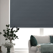 Hunter Slate Blockout Roller Blind