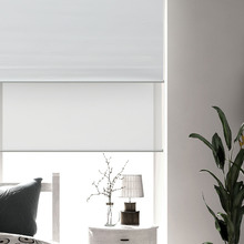 Hunter & Misha White Double Roller Blind