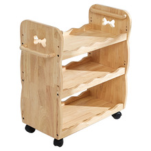 Bunnytickles Kids' 3-Tier Rubberwood Trolley