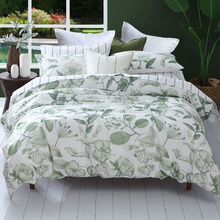Leaf Pure Botanical Cotton Sateen Quilt Cover Set