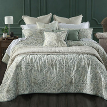 Whisper Cotton Sateen & Linen Coverlet Set