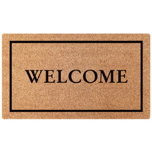Classic Welcome Embossed Coir Doormat
