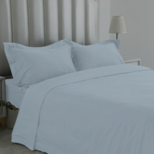 Blue 1000TC Egyptian Cotton Sateen Quilt Cover Set