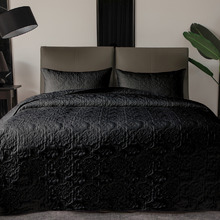 Luxury Embossed Quilted Coverlet Set