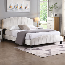 Beige Aldgate Velvet Bed