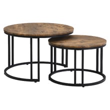 2-Piece Myra Round Nesting Coffee Table Set