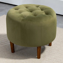 Penelope Velvet Ottoman