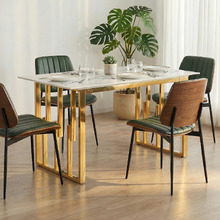 Berryl Marble-Look Dining Table