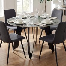 Brandon Marble-Look Dining Table