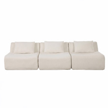Claire Linen Armless Lounge Chair