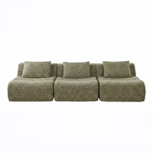 Claire Linen Armless Lounge Chair