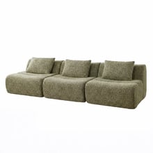 Claire Linen Armless Lounge Chair
