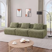 Claire Linen Armless Lounge Chair