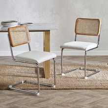 Marcel Breuer Cesca Replica Cantilever Dining Chairs (Set of 2)