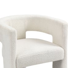 Pomaire 3 Legged Boucle Occasional Chair