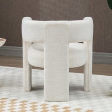 Pomaire 3 Legged Boucle Occasional Chair