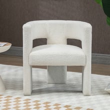 Pomaire 3 Legged Boucle Occasional Chair