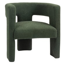 Pomaire 3 Legged Boucle Occasional Chair