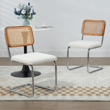 Marcel Breuer Cesca Replica Boucle Dining Chairs (Set of 2)