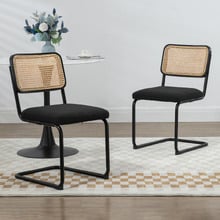 Marcel Breuer Cesca Replica Boucle Dining Chairs (Set of 2)