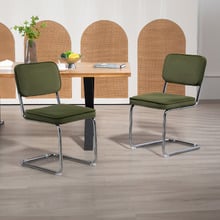 Martin Cesca Replica Cantilever Velvet Dining Chairs (Set of 2)