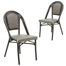 Alani Parisian Outdoor Dining Chairs (Set of 2)