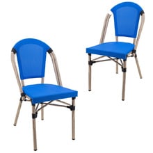 Hubert Parisian Outdoor Dining Chairs (Set of 2)