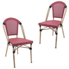 Hubert Parisian Outdoor Dining Chairs (Set of 2)