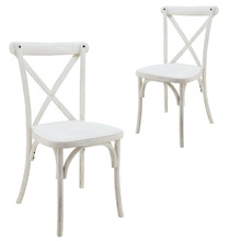 Shepard Cross Back Dining Chairs (Set of 2)