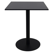 Matte Black Lyon Square Outdoor Dining Table