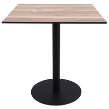 Matte Black Rae Square Outdoor Dining Table